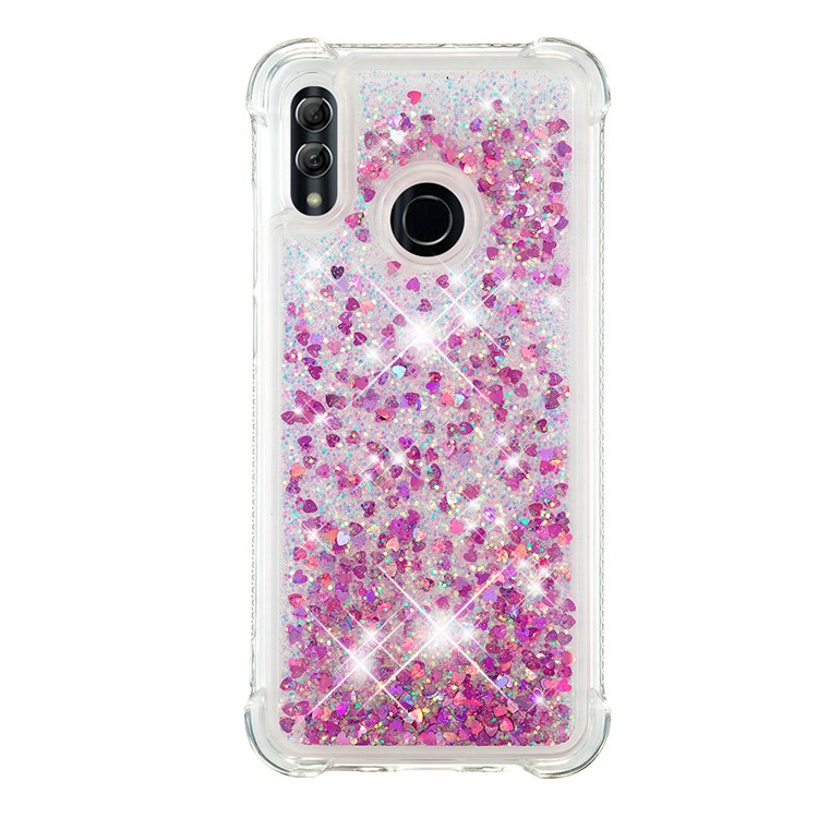 Dynamic Quicksand Shock-absorbing TPU Back Shell for Huawei Honor 10 Lite/P Smart (2019) - Light Purple-4