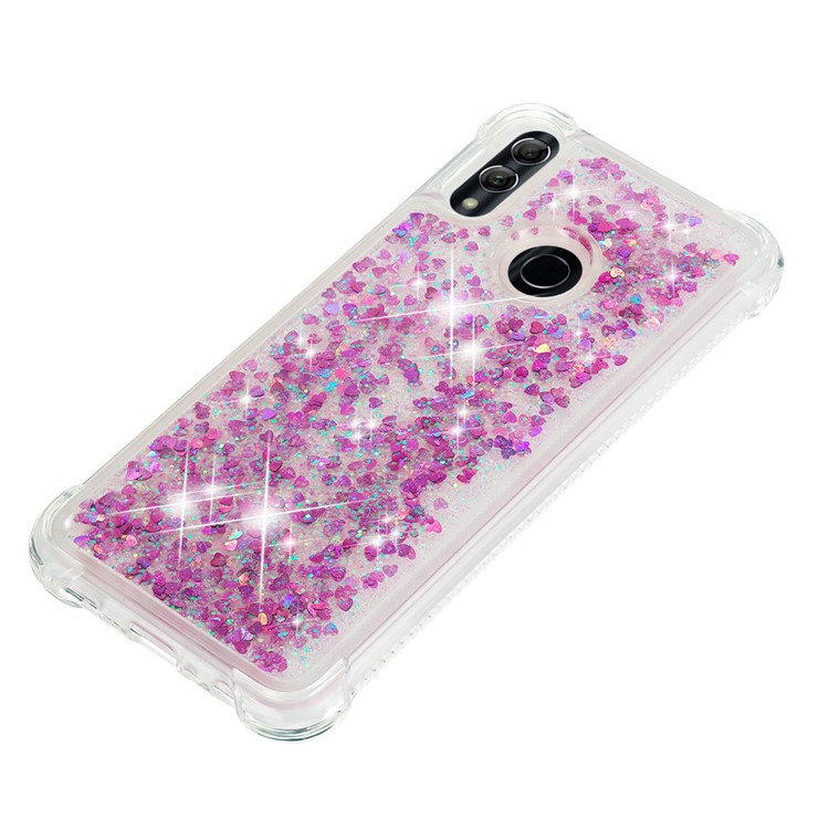 Dynamic Quicksand Shock-absorbing TPU Back Shell for Huawei Honor 10 Lite/P Smart (2019) - Light Purple-8