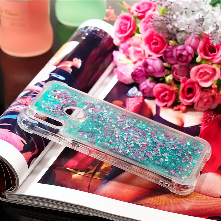 Dynamic Quicksand Shock-absorbing TPU Back Shell for Huawei Honor 10 Lite/P Smart (2019) - Green-7