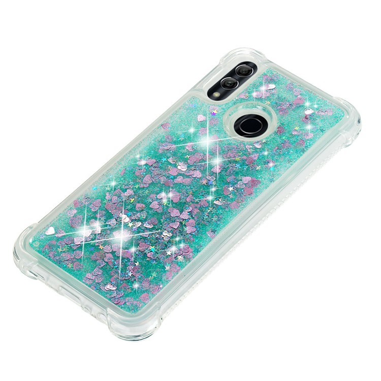 Dynamic Quicksand Shock-absorbing TPU Back Shell for Huawei Honor 10 Lite/P Smart (2019) - Green-8