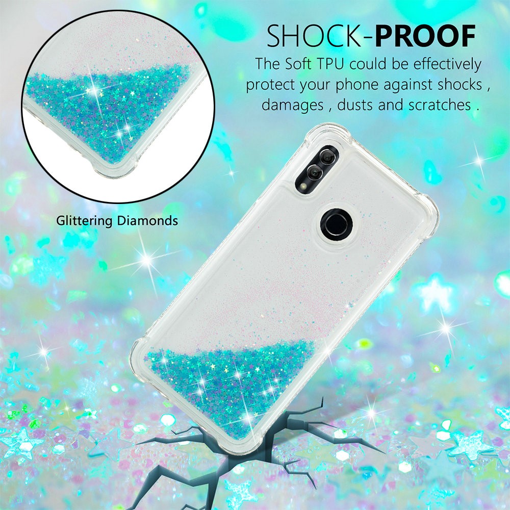 Dynamic Quicksand Shock-absorbing TPU Back Shell for Huawei Honor 10 Lite/P Smart (2019) - Sky Blue-5