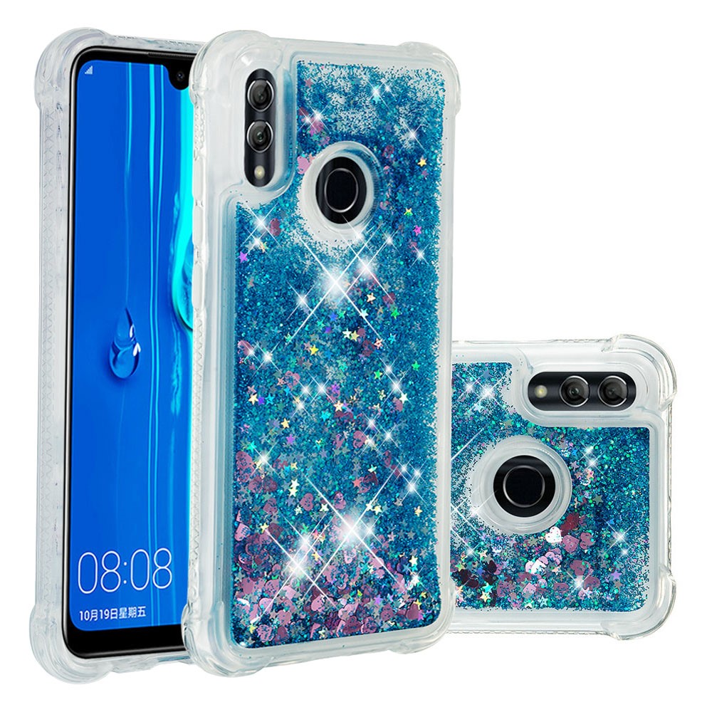 Dynamic Quicksand Shock-absorbing TPU Back Shell for Huawei Honor 10 Lite/P Smart (2019) - Dark Blue-1