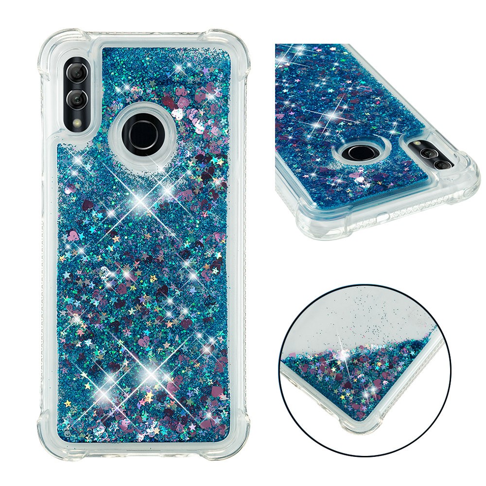Dynamic Quicksand Shock-absorbing TPU Back Shell for Huawei Honor 10 Lite/P Smart (2019) - Dark Blue-2