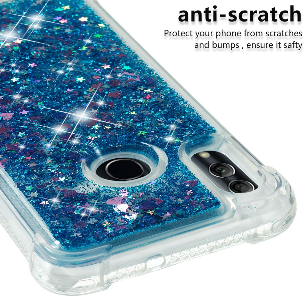 Dynamic Quicksand Shock-absorbing TPU Back Shell for Huawei Honor 10 Lite/P Smart (2019) - Dark Blue-6