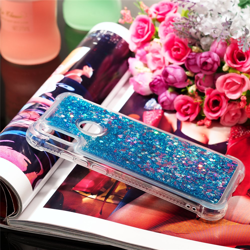 Dynamic Quicksand Shock-absorbing TPU Back Shell for Huawei Honor 10 Lite/P Smart (2019) - Dark Blue-7
