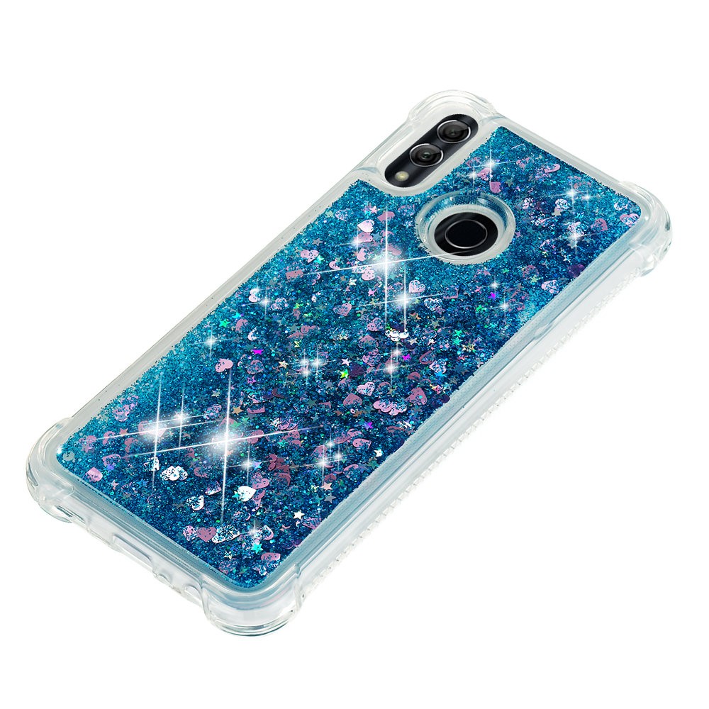 Dynamic Quicksand Shock-absorbing TPU Back Shell for Huawei Honor 10 Lite/P Smart (2019) - Dark Blue-8
