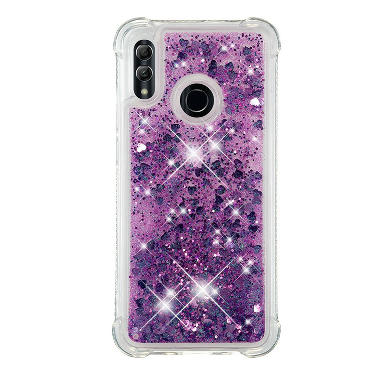 Dynamic Quicksand Shock-absorbing TPU Back Shell for Huawei Honor 10 Lite/P Smart (2019) - Dark Purple-4