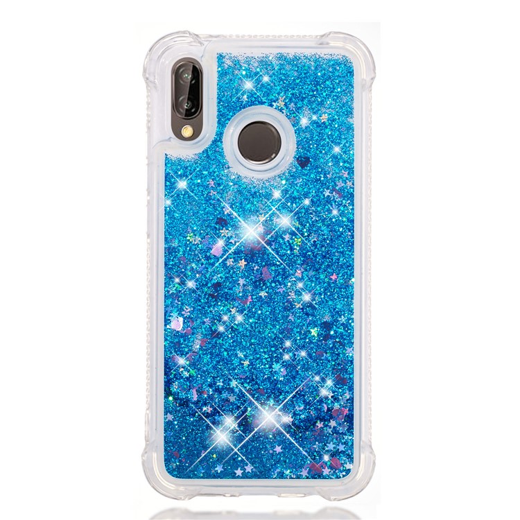 Dynamic Quicksand Shock-absorbing TPU Cover for Huawei P20 Lite / Nova 3e - Blue-2