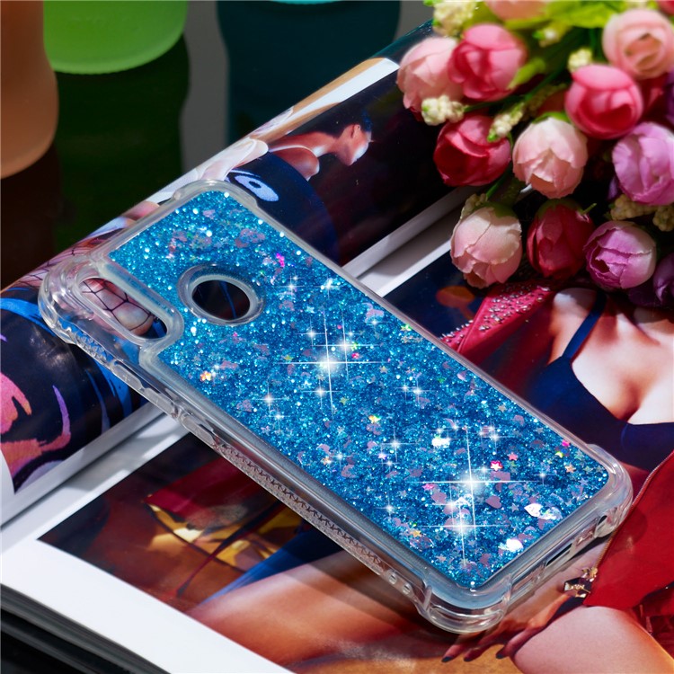 Dynamic Quicksand Shock-absorbing TPU Cover for Huawei P20 Lite / Nova 3e - Blue-3