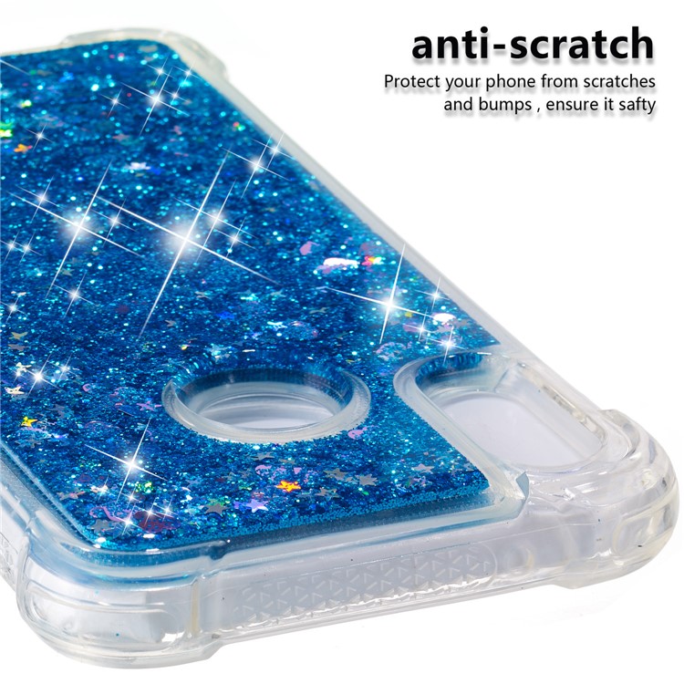 Dynamic Quicksand Shock-absorbing TPU Cover for Huawei P20 Lite / Nova 3e - Blue-4