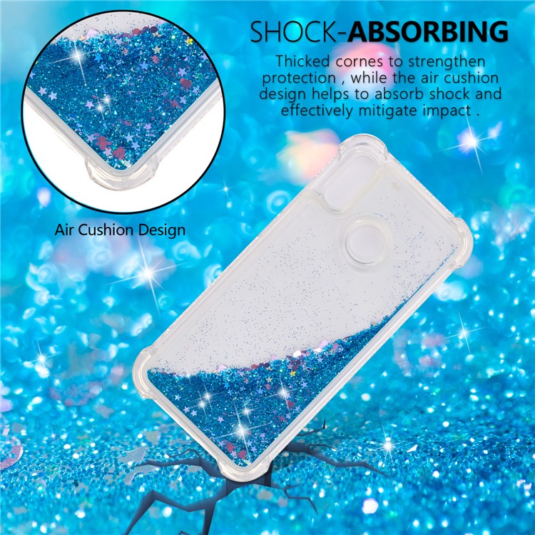 Dynamic Quicksand Shock-absorbing TPU Cover for Huawei P20 Lite / Nova 3e - Blue-5