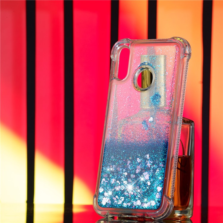 Dynamic Quicksand Shock-absorbing TPU Cover for Huawei P20 Lite / Nova 3e - Blue-6