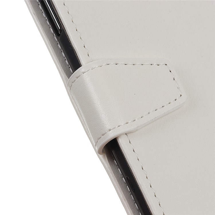 Crazy Horse Texture Wallet Leather Protective Cover for Huawei Y6 (2019) - White-6