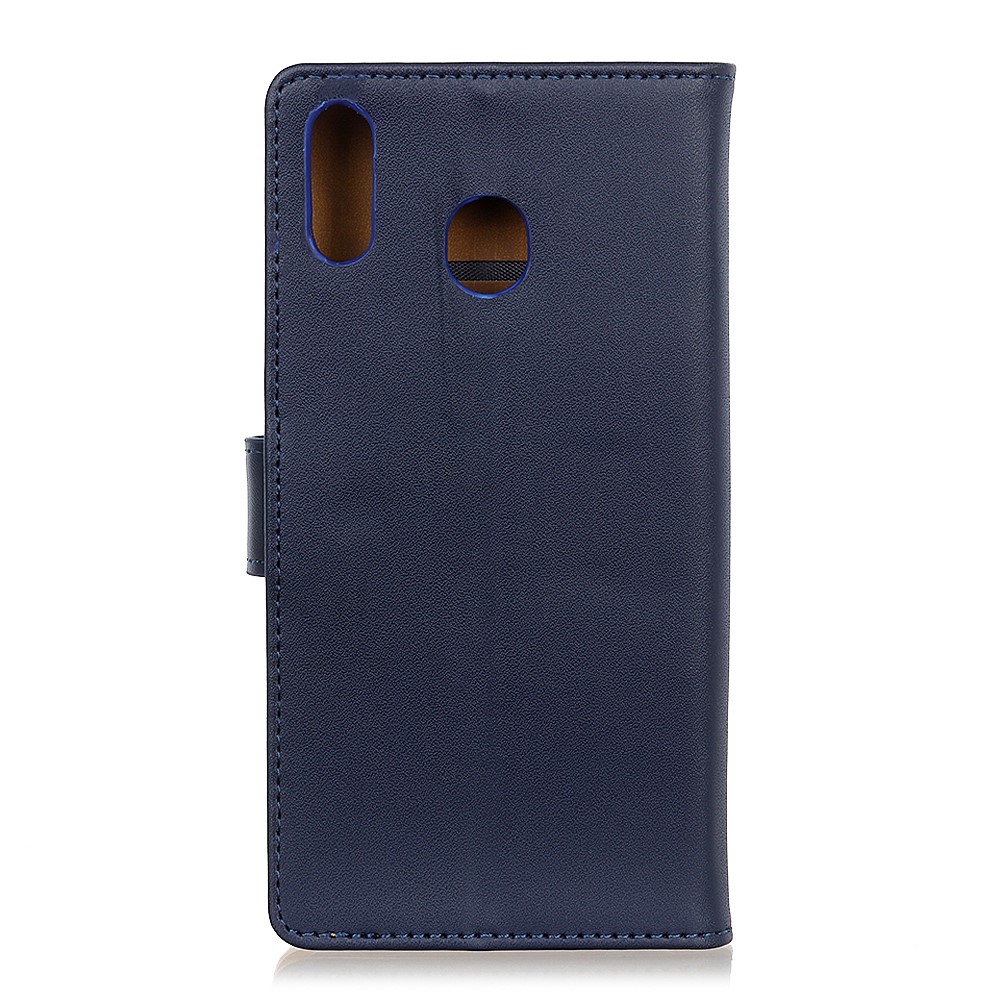 Funda Protectora De Cuero De Soporte De Billetera Para Huawei Y6 (2019, Con Sensor De Huellas Dactilares) / Y6 Prime (2019) - Azul Oscuro-11