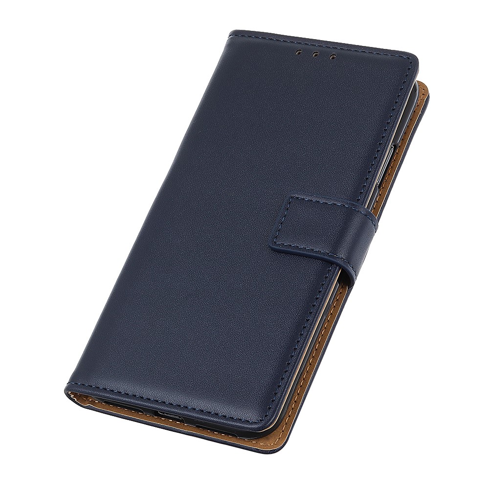 Funda Protectora De Cuero De Soporte De Billetera Para Huawei Y6 (2019, Con Sensor De Huellas Dactilares) / Y6 Prime (2019) - Azul Oscuro-4