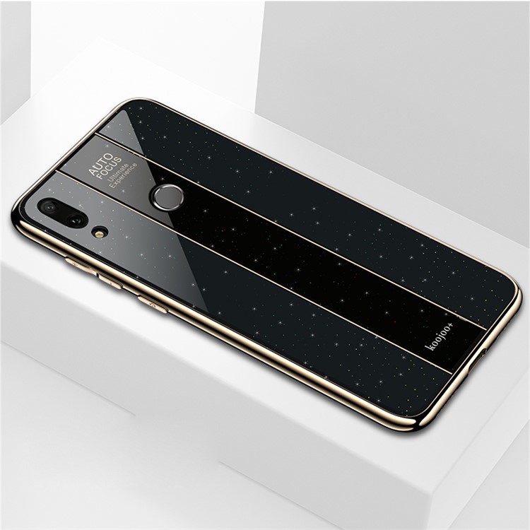 Electroplated PC + TPU Hybrid Case for Huawei Y9 (2019) / Enjoy 9 Plus - Black-1