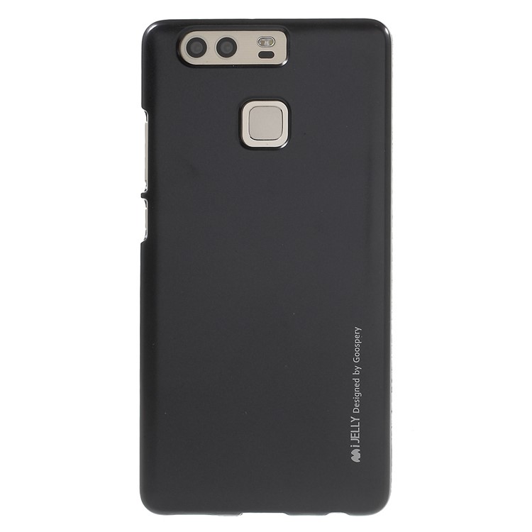 MERCURY GOOSPERY i JELLY for Huawei P9 Metallic Finish TPU Case - Black-2