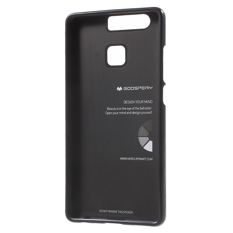 MERCURY GOOSPERY i JELLY for Huawei P9 Metallic Finish TPU Case - Black-4