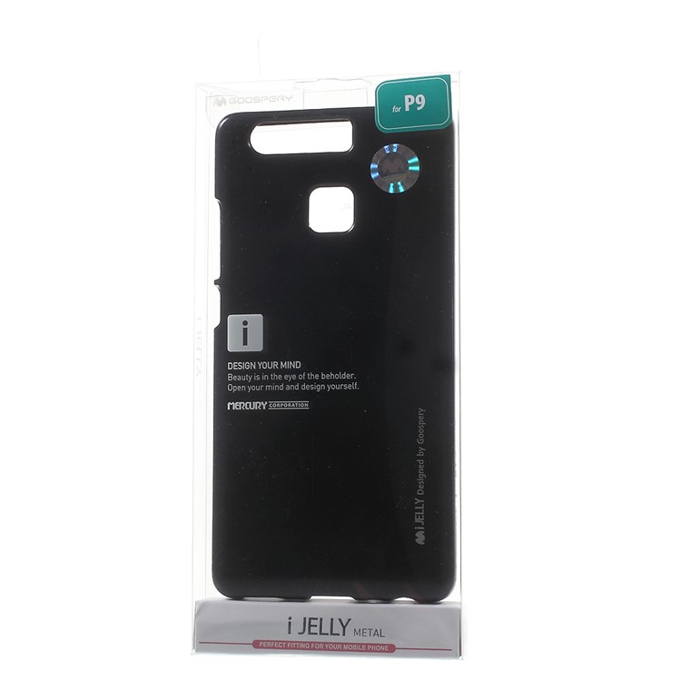 MERCURY GOOSPERY i JELLY for Huawei P9 Metallic Finish TPU Case - Black-8