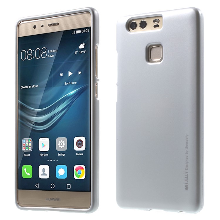 MERCURY GOOSPERY i JELLY for Huawei P9 Metallic Finish TPU Cover - Silver-1