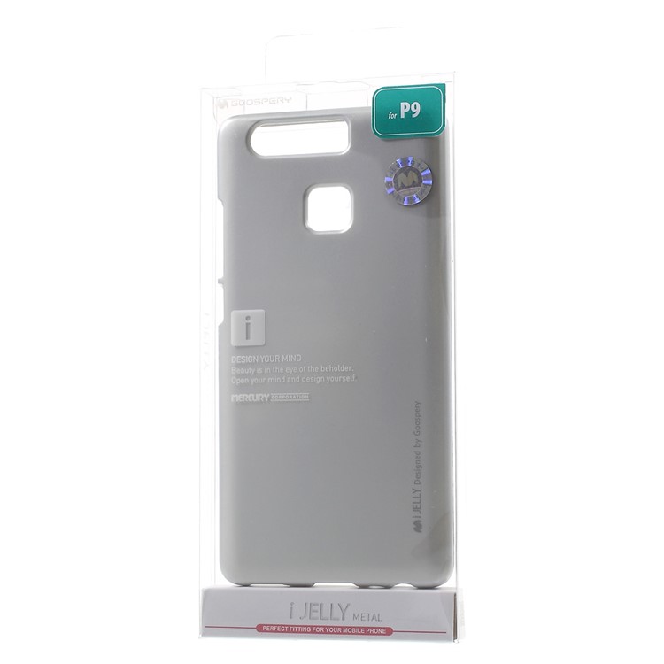 MERCURY GOOSPERY i JELLY for Huawei P9 Metallic Finish TPU Cover - Silver-7