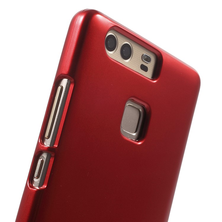 MERCURY GOOSPERY i JELLY for Huawei P9 Metallic Finish TPU Back Case - Red-5