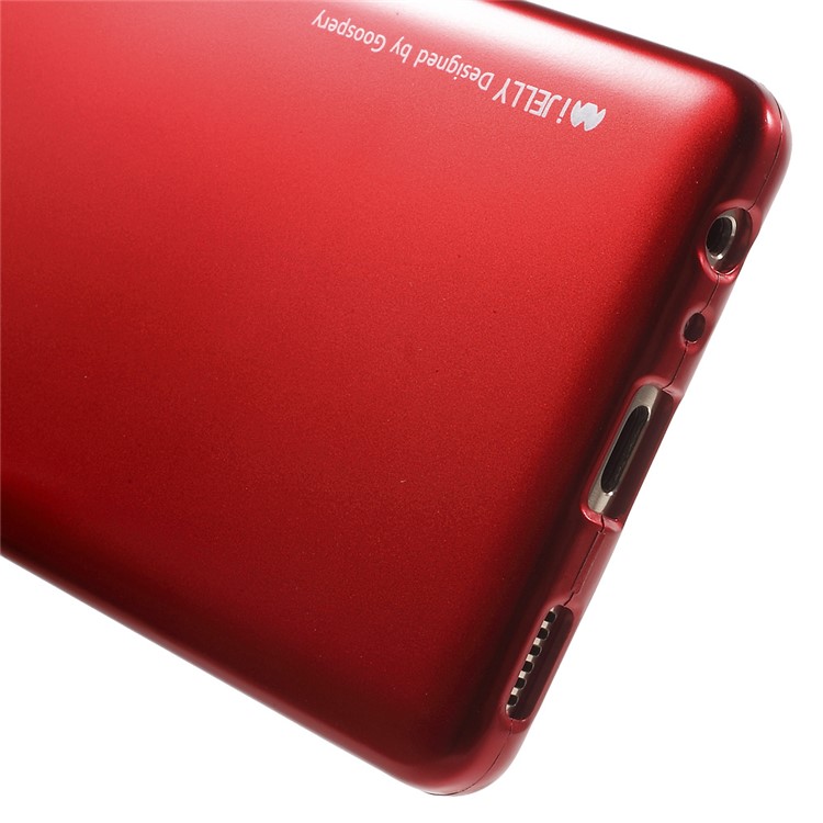 MERCURY GOOSPERY i JELLY for Huawei P9 Metallic Finish TPU Back Case - Red-6