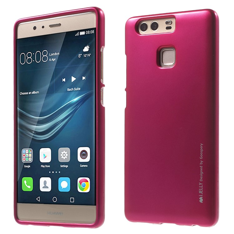 MERCURY GOOSPERY i JELLY for Huawei P9 Metallic Finish TPU Back Cover - Rose-1
