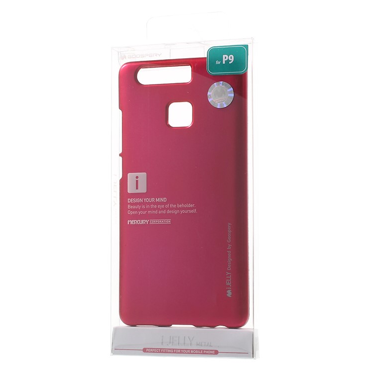 MERCURY GOOSPERY i JELLY for Huawei P9 Metallic Finish TPU Back Cover - Rose-8