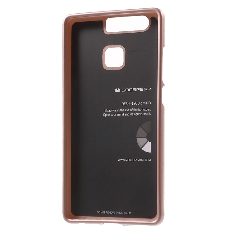 MERCURY GOOSPERY i JELLY for Huawei P9 Metallic Finish TPU Back Shell - Rose Gold-4