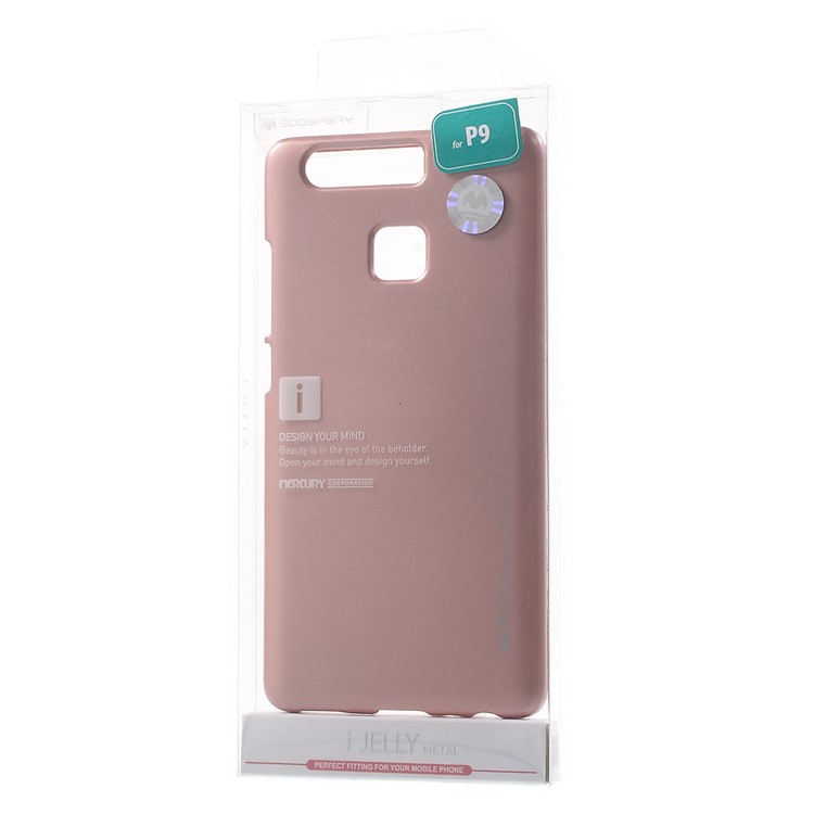 MERCURY GOOSPERY i JELLY for Huawei P9 Metallic Finish TPU Back Shell - Rose Gold-8