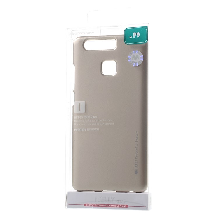 MERCURY GOOSPERY i JELLY for Huawei P9 Metallic Finish TPU Phone Case - Champagne-8