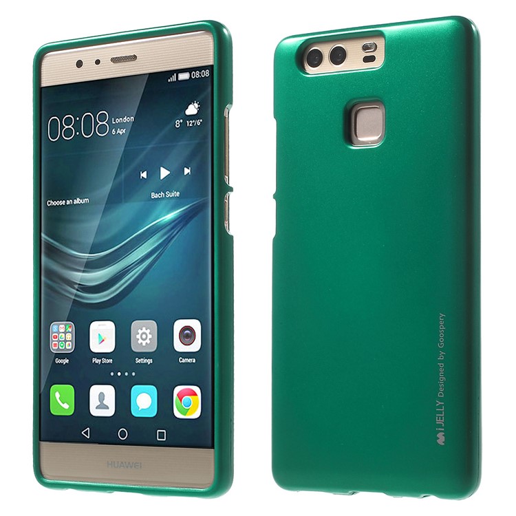 MERCURY GOOSPERY i JELLY for Huawei P9 Metallic Finish TPU Phone Cover - Green-1