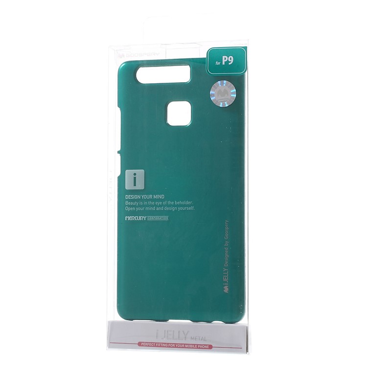 MERCURY GOOSPERY i JELLY for Huawei P9 Metallic Finish TPU Phone Cover - Green-7