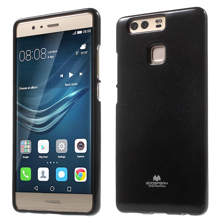 MERCURY GOOSPERY for Huawei P9 Flash Powder TPU Phone Case - Black-1