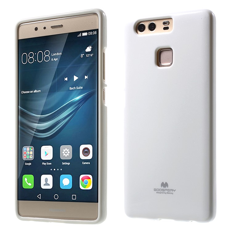 MERCURY GOOSPERY for Huawei P9 Flash Powder TPU Phone Cover - White-1