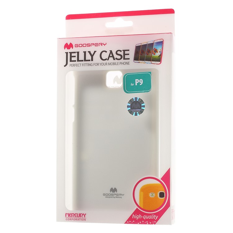 MERCURY GOOSPERY for Huawei P9 Flash Powder TPU Phone Cover - White-7