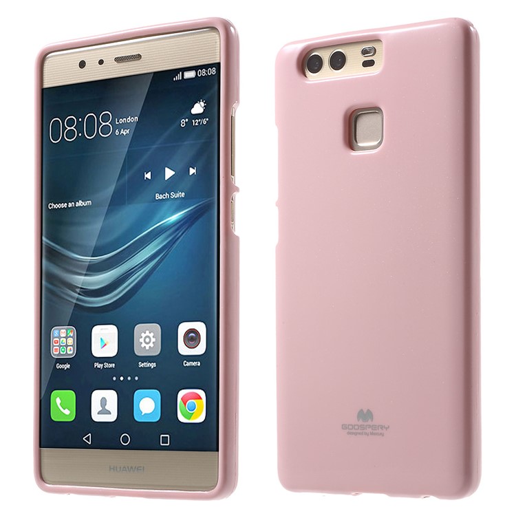 MERCURY GOOSPERY for Huawei P9 Flash Powder TPU Back Case - Pink-1