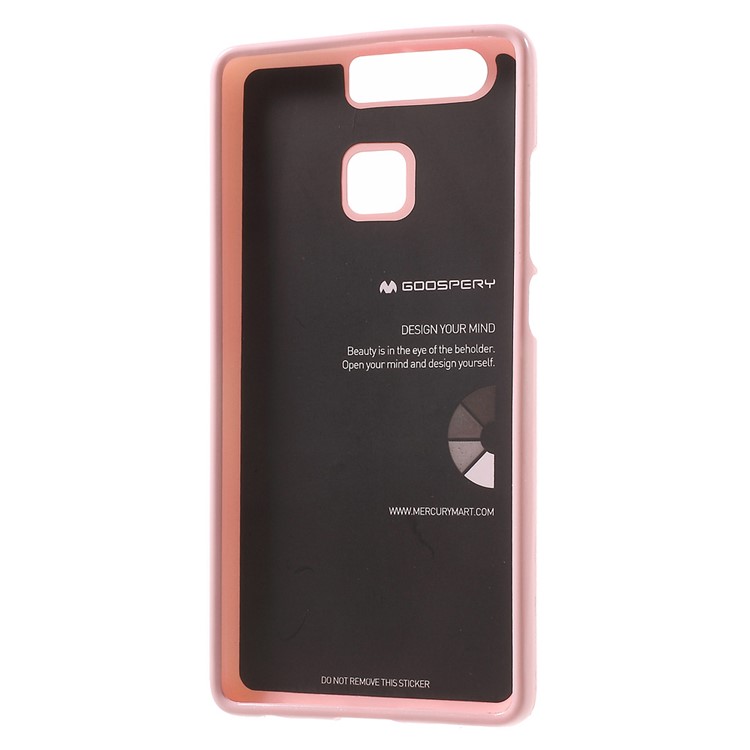 MERCURY GOOSPERY for Huawei P9 Flash Powder TPU Back Case - Pink-4