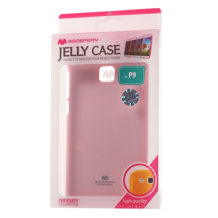MERCURY GOOSPERY for Huawei P9 Flash Powder TPU Back Case - Pink-7