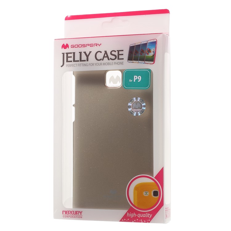 MERCURY GOOSPERY for Huawei P9 Flash Powder TPU Back Cover - Champagne-8