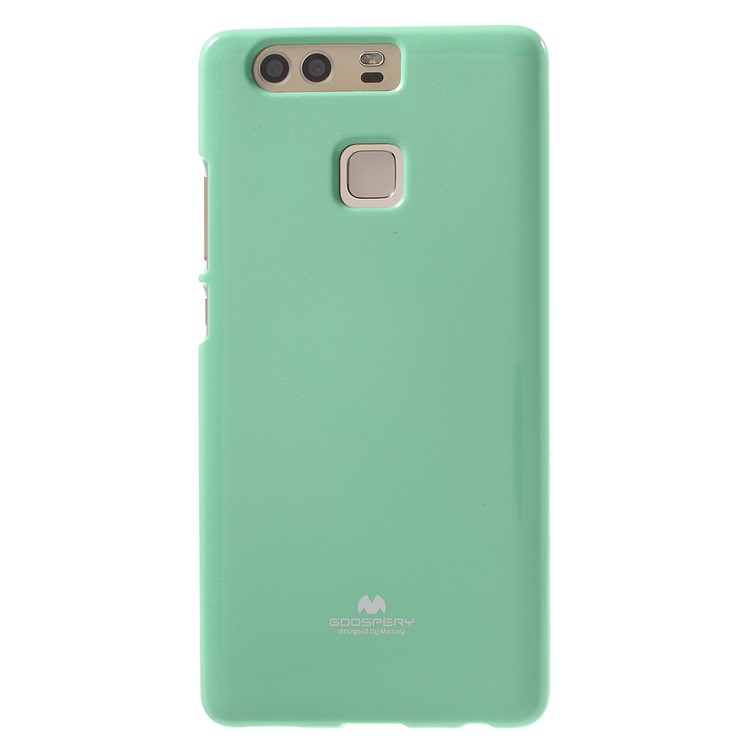 MERCURY GOOSPERY for Huawei P9 Flash Powder TPU Back Shell - Cyan-2