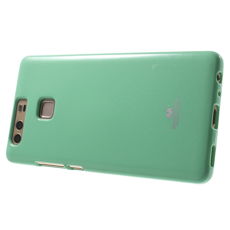 MERCURY GOOSPERY for Huawei P9 Flash Powder TPU Back Shell - Cyan-3