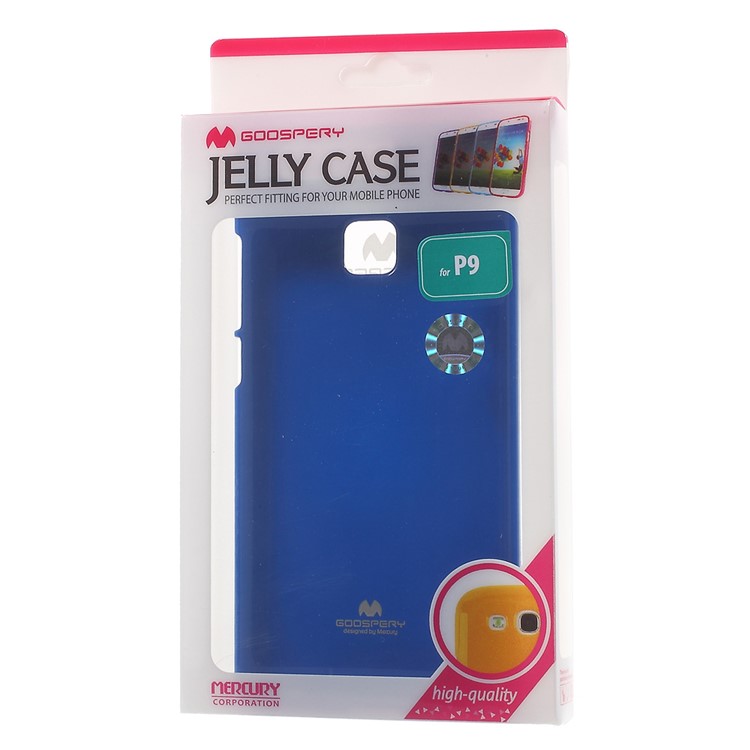 MERCURY GOOSPERY for Huawei P9 Flash Powder TPU Protective Case - Blue-8