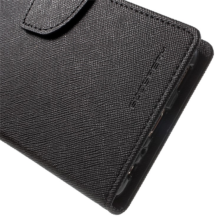 MERCURY GOOSPERY Leather Wallet Cover for Huawei P9 - Black-9
