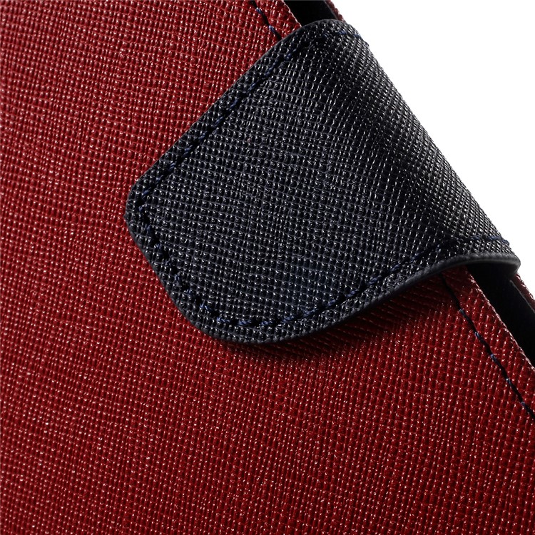 MERCURY GOOSPERY Leather Wallet Case for Huawei P9 - Red-7