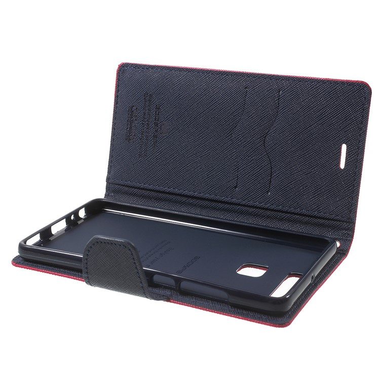 MERCURY GOOSPERY Leather Wallet Shell for Huawei P9 - Rose-6