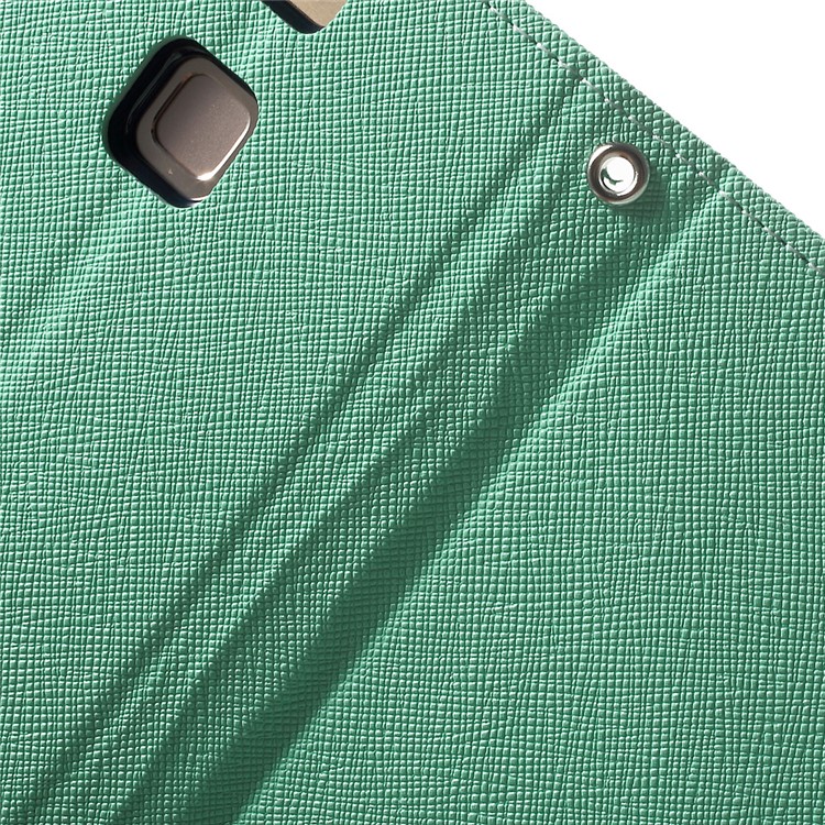 MERCURY GOOSPERY Leather Wallet Flip Cover for Huawei P9 - Cyan-7