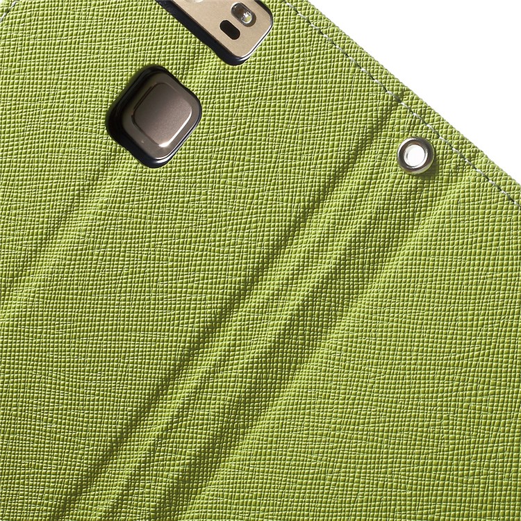 MERCURY GOOSPERY Leather Wallet Phone Cover for Huawei P9 - Green-7