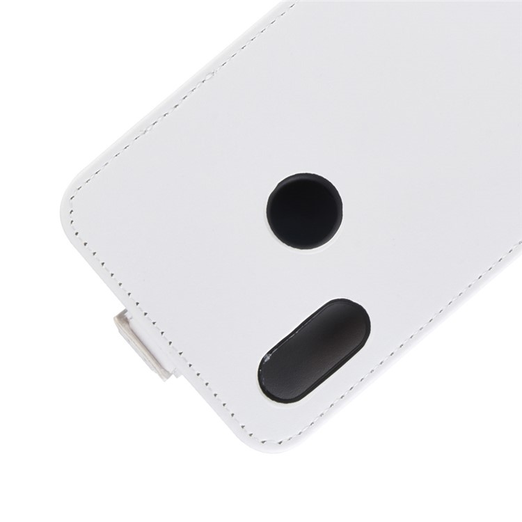 Crazy Horse Vertical Flip Leather Case Accessory for Huawei Y6 (2019) - White-3